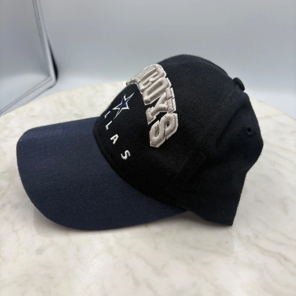Dallas Cowboys NFL‎ Snapback Hat Black Navy Blue Embroidered Drew Pearson FLAW